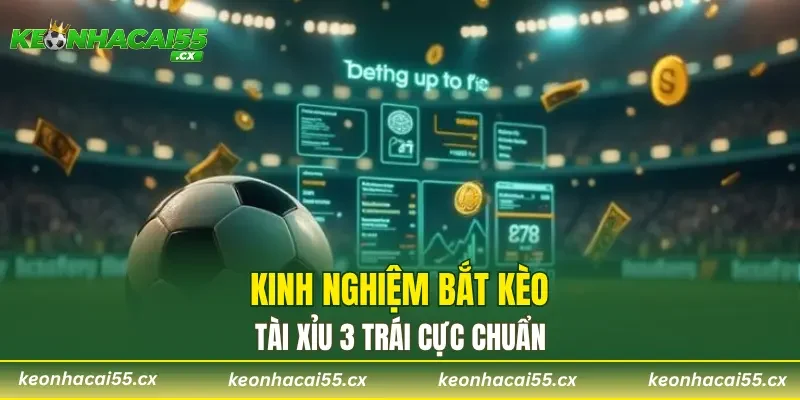 Kinh nghiệm bắt kèo tài xỉu 3 trái cực chuẩn