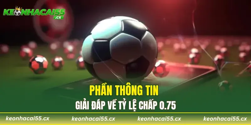 Phần thông tin giải đáp về tỷ lệ chấp 0.75